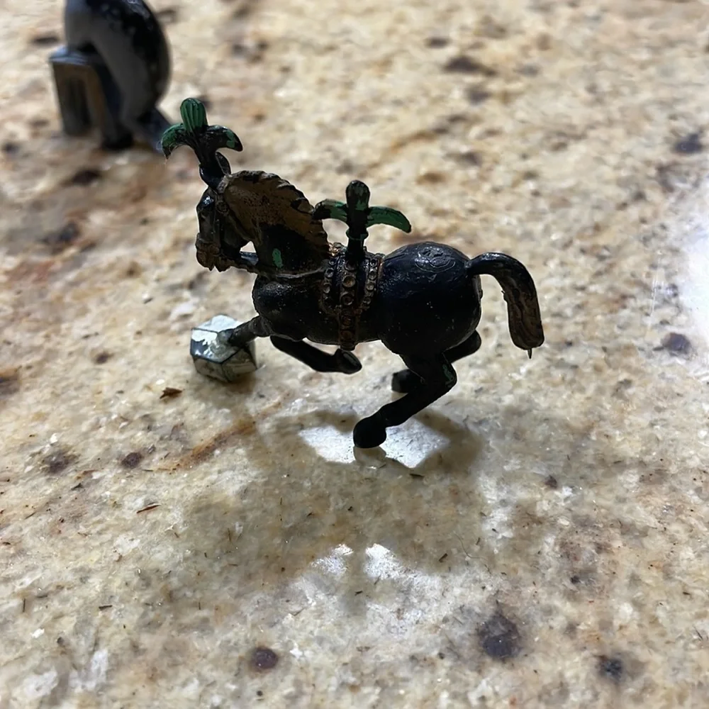 Vintage Rare Circus lot plastic made in hong kong horse seal strong man clown